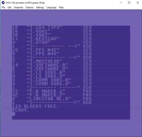 Winvice WinVICE C64 Emulator - Commodore 64 Brain